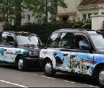 Taxi cổ tại London (Anh) “chở” hình ảnh Việt Nam